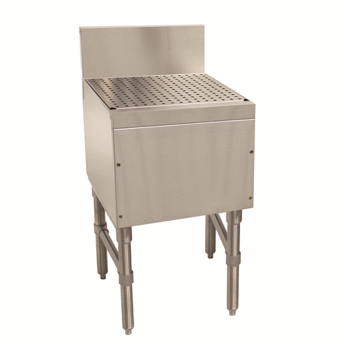 Advance Tabco PRD-19-18 18" W x 20" D Open Base 7" Splash Prestige Underbar Drainboard