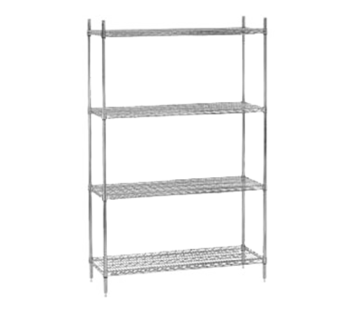 Advance Tabco EC-2142 42" W x 21" D Chrome Plated Special Value Wire Shelving