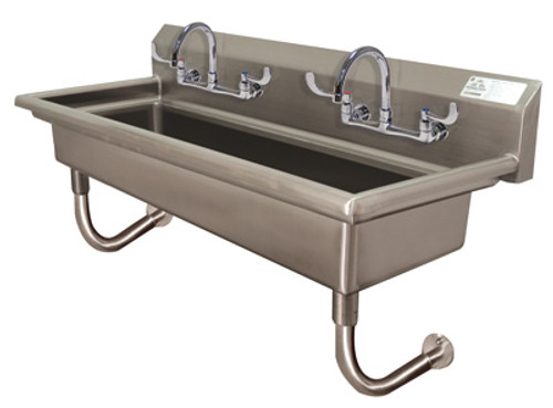 Advance Tabco FC-WM-40-ADA-F 40" W x 19.5" D x 25.5" H 16 Gauge 304 Stainless Steel Wall Mounted Multiwash Sink