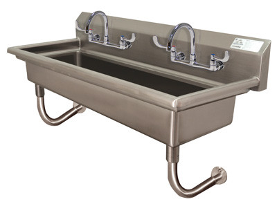 Advance Tabco FC-WM-40-ADA-F 40" W x 19.5" D x 25.5" H 16 Gauge 304 Stainless Steel Wall Mounted Multiwash Sink