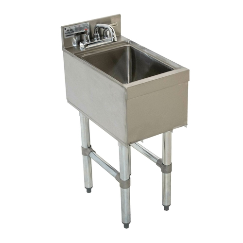 Advance Tabco CR-HS-12 12" W x 21" D Stainless Steel 1 Bowl Underbar Basics Hand Sink