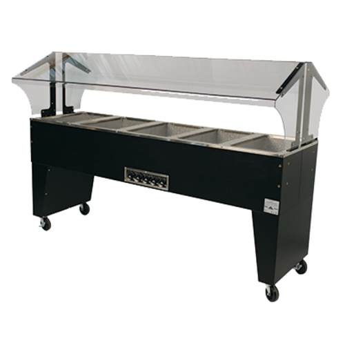 Advance Tabco B5-240-B-S 77.75" W Vinyl Covered Steel Electric Portable Hot Food Buffet Table