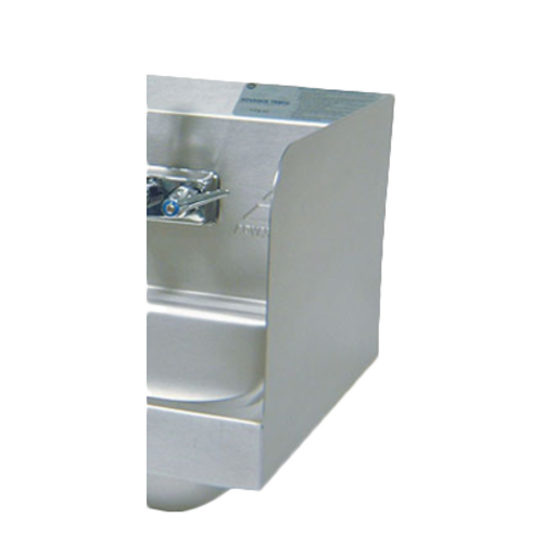 Advance Tabco 7-PS-11B 12" H Welded Side Splash for Hand Sinks