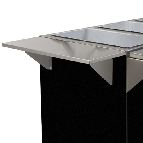 Advance Tabco TES-1D 10" W x 22.5" D Stainless Steel Solid Drop-Down End Shelf