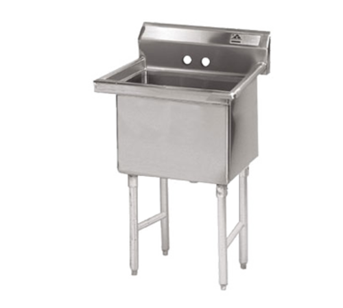 Advance Tabco FS-1-1818 23" W 14 Gauge Stainless Steel Fabricated Sink
