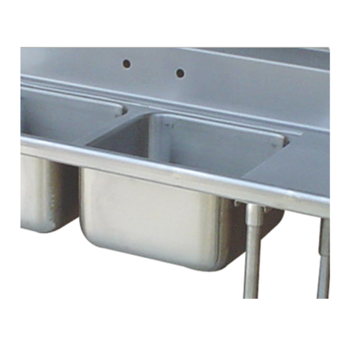 Advance Tabco DTA-99B 12" H x 20" W x 20" D Deep Welded Into Top Sink Bowl