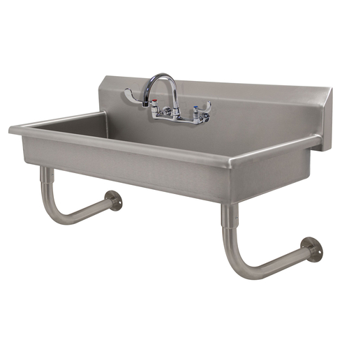 Advance Tabco FS-WM-1-ADA-F 40" W x 19.5" D x 25.5" H 14 Gauge 304 Stainless Steel Wall Mounted Service Sink