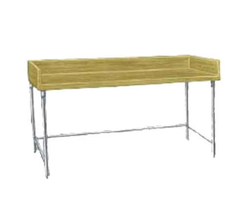 Advance Tabco TBG-368 96" W x 36" D Wood Bakers Top Work Table