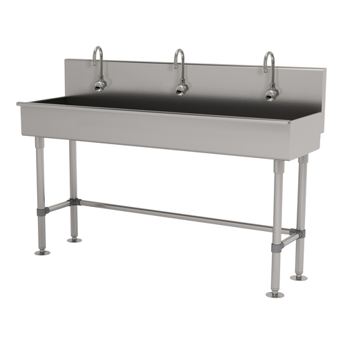 Advance Tabco 19-FM-60EFADA 60" W x 19.5" D 16 Gauge Freestanding Multiwash Hand Sink