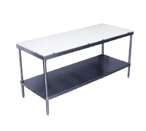 Advance Tabco SPT-309 108" W x 30" D Stainless Steel Poly-Top Work Table
