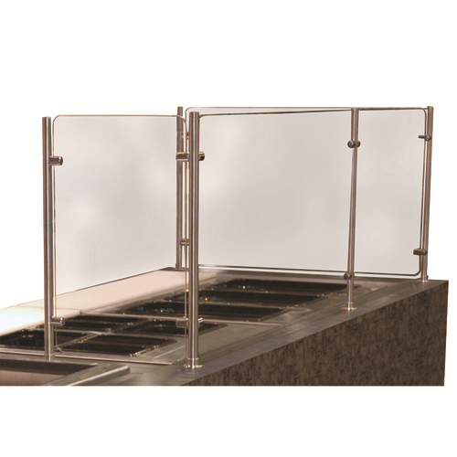 Advance Tabco SGCC-144 144" W Stainless Steel Stationary Vertical Food Shield