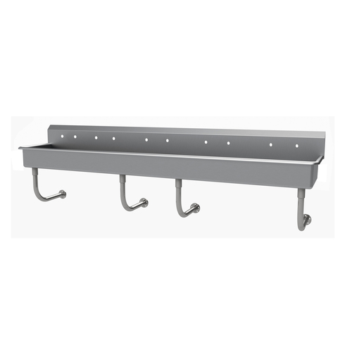 Advance Tabco FC-WM-100-ADA 100" W x 19.5" D 16 Gauge Freestanding Multiwash Hand Sink