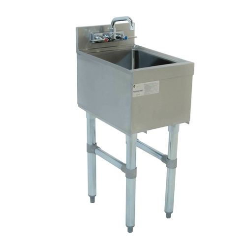 Advance Tabco SL-HS-12 12" W x 18" D Stainless Steel 1 Bowl Underbar Basics Hand Sink