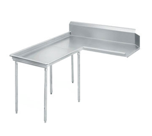Advance Tabco DTC-G70-108L 107" Long L-Shaped 16 Gauge 304 Stainless Steel Right to Left Island-Clean Dishtable