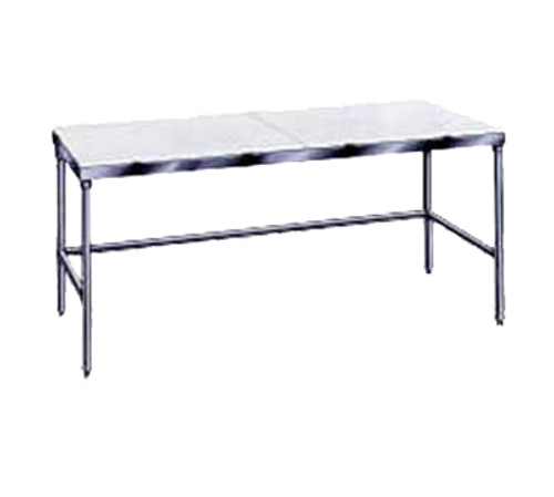 Advance Tabco TSPT-308 96" W x 30" D Stainless Steel Poly-Top Work Table