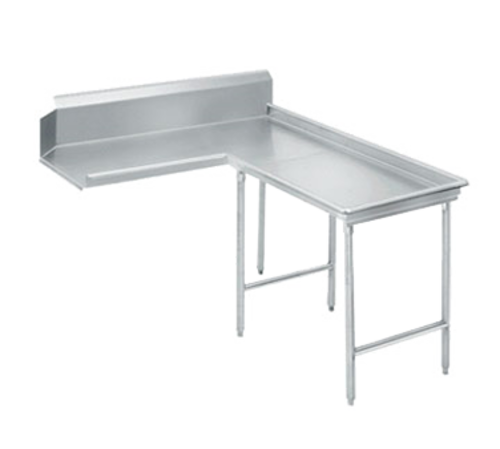 Advance Tabco DTC-G30-84R 83" Long L-Shaped 14 Gauge 304 Stainless Steel Left to Right Island-Clean Dishtable
