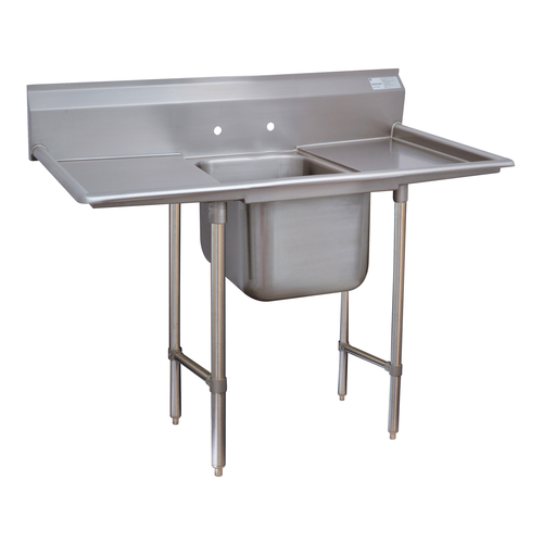 Advance Tabco 9-1-24-18RL 54" W x 28" D x 42" H 18 Gauge 304 Stainless Steel 1-Compartment Regaline Sink