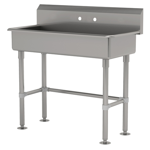 Advance Tabco FS-FM-1-ADA 40" W x 19.5" D x 42.5" H 14 Gauge 304 Stainless Steel Service Sink