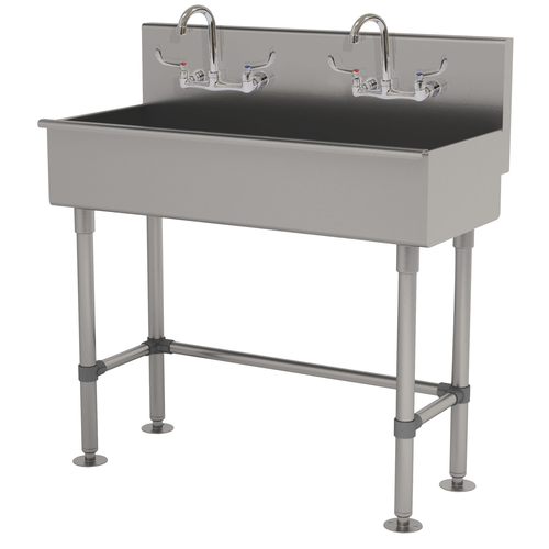 Advance Tabco 19-FM-40-ADA-F 40" W x 19.5" D 16 Gauge Freestanding Multiwash Hand Sink