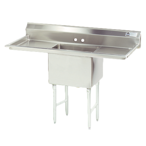 Advance Tabco FS-1-1620-18RL 52" W 14 Gauge Stainless Steel Fabricated Sink
