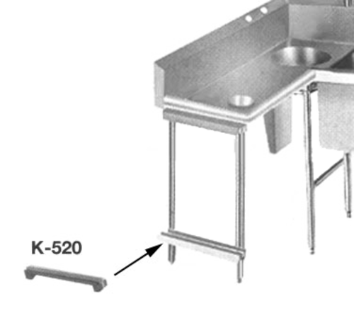 Advance Tabco K-520 Poly Board & Stainless Steel Sink Cover Holder