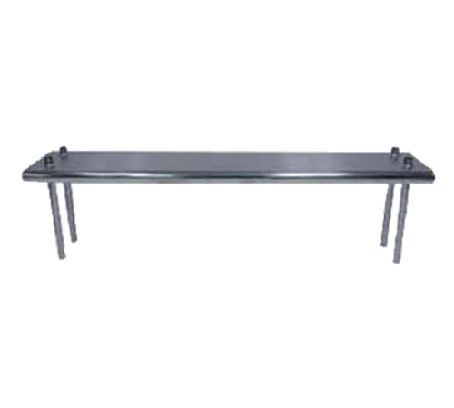 Advance Tabco TS-12-132 132" W x 12" D 18 Gauge 430 Stainless Steel Single Overshelf