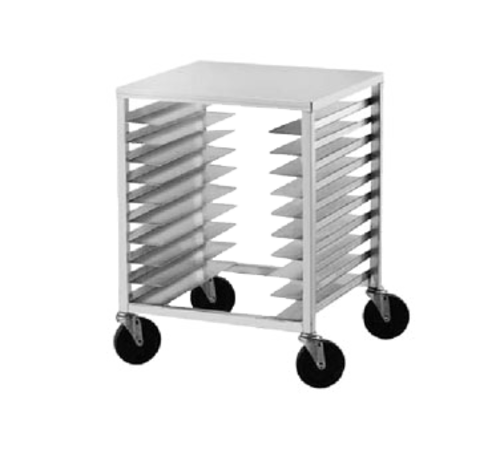 Advance Tabco PR10-3ST Aluminum End Loading Mobile 10 Full Size Pan Rack