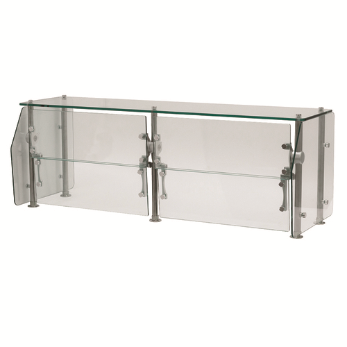 Advance Tabco DSG-15G-108 108" W Tempered Glass Single-Sided Sleek Shield Food Shield