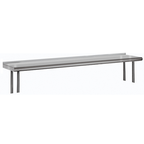 Advance Tabco OTS-12-48R 48" W x 12" D 18 Gauge 430 Stainless Steel Single Overshelf