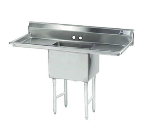 Advance Tabco FS-1-3024-24RL 78" W 14 Gauge Stainless Steel Fabricated Sink