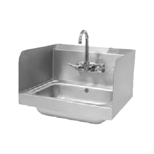Advance Tabco 7-PS-15 12" H Both Sides Welded Side Splash for Hand Sinks