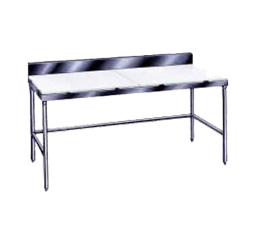 Advance Tabco TSPS-248 96" W x 24" D Stainless Steel Poly-Top Work Table