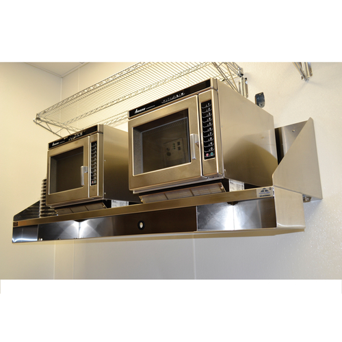 Advance Tabco MS-24-48-PS 48" W x 24" D Stainless Steel 18 Gauge Satin Wall-Mounted Shelf