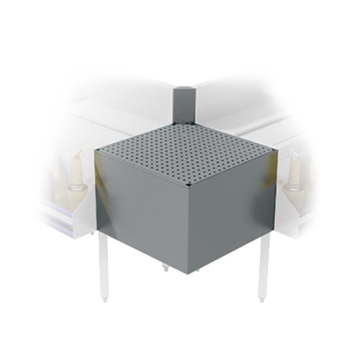 Advance Tabco PRF-20-90OC 20" W 90⁰ Stainless Steel Outside Corner Prestige Corner Filler