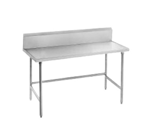 Advance Tabco TVKG-248 96" W x 24" D 14 Gauge 304 Stainless Steel  Work Table