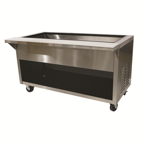 Advance Tabco HDCPU-3-BS 47.13" W Stainless Steel Stationary Heavy Duty Ice Cooled Serving Counter