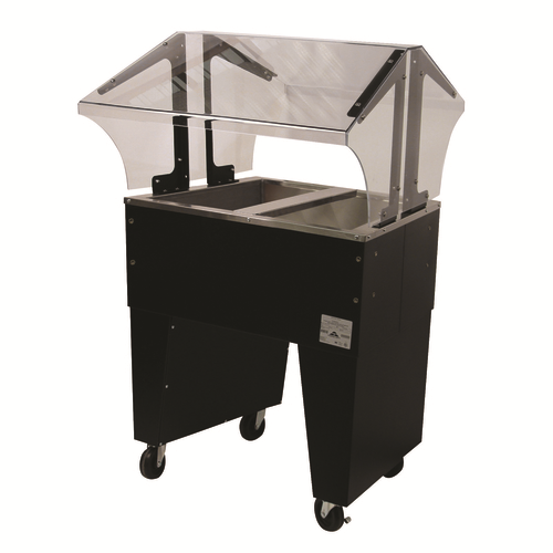 Advance Tabco B2-CPU-B 31.81" W Vinyl Covered Steel Mobile Ice Cooled Portable Food Buffet Table