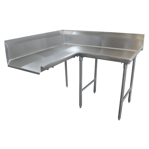 Advance Tabco DTC-K70-60R 44" H 16 Gauge Stainless Steel Legs L-Shaped Korner Clean Dishtable