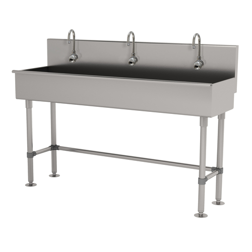 Advance Tabco 19-FM-60EF 60" W x 19.5" D 16 Gauge Freestanding Multiwash Hand Sink