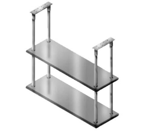 Advance Tabco DCM-18-36 36" W x 18" D Stainless Steel Double Shelf