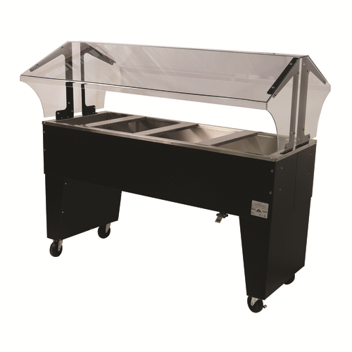 Advance Tabco B4-CPU-B 62.44" W Vinyl Covered Steel Mobile Ice Cooled Portable Food Buffet Table