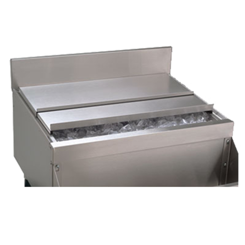 Advance Tabco PRA-SSC-24 23.5" W x 16.5" D Stainless Steel Prestige Sliding Cover for 24" W Ice Bin