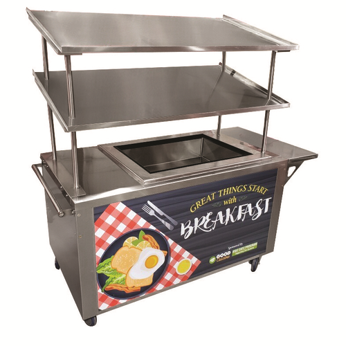 Advance Tabco CPU-MC-52 65.5" W Stainless Steel Mobile Serving Cart