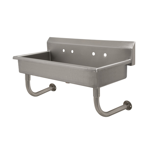 Advance Tabco FC-WM-40 40" W x 19.5" D x 29.5" H 16 Gauge 304 Stainless Steel Wall Mounted Multiwash Hand Sink