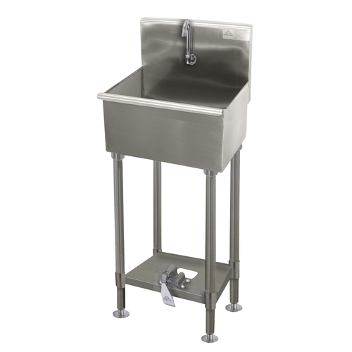 Advance Tabco 19-FM-23KV 23" W x 19.5" D 16 Gauge Freestanding Multiwash Hand Sink