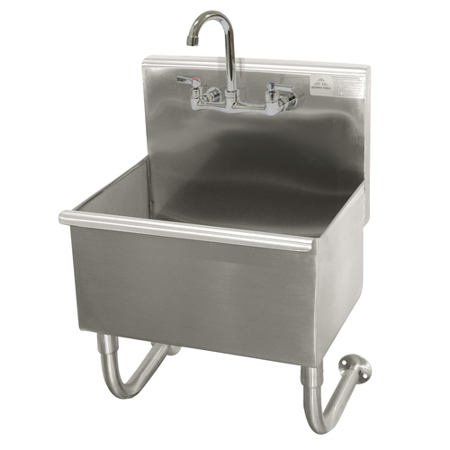 Advance Tabco 19-18-23-F 23" W x 19.5" D x 30.75" H 16 Gauge 304 Stainless Steel Wall Mounted Multiwash Hand Sink