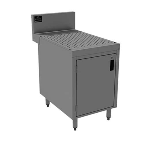 Advance Tabco PRSCD-24-12-M 12" W x 30" D Enclosed Cabinet Base 7" Splash Prestige Underbar Drainboard Cabinet