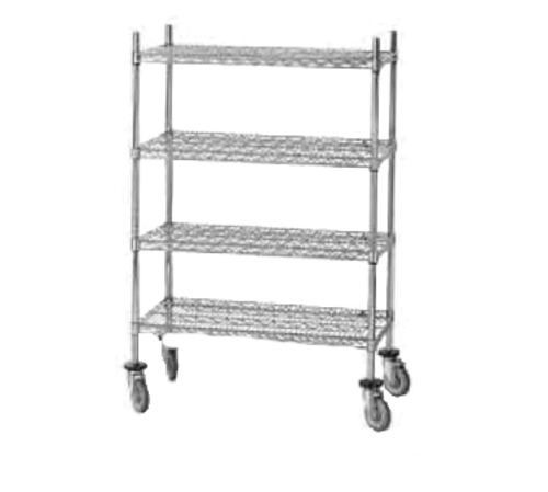 Advance Tabco ECPC-14 14" H Chrome Plated Mobile Special Value Wire Shelving Post