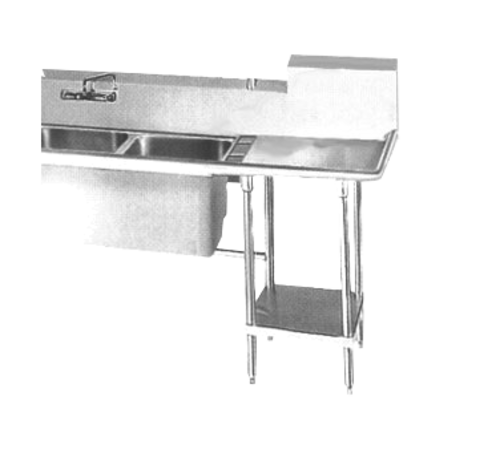Advance Tabco K-479 Stainless Steel Undershelf (per Linear Foot)