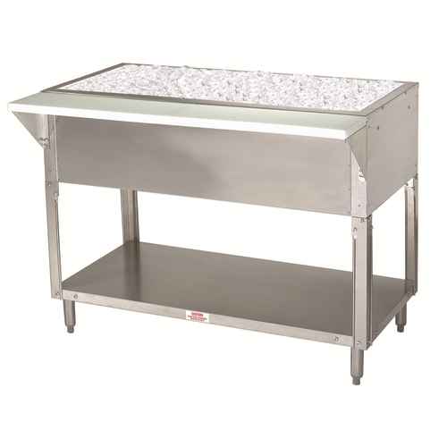Advance Tabco CPU-5 77.75" W Galvanized Steel Stationary Ice Cooled Serving Counter